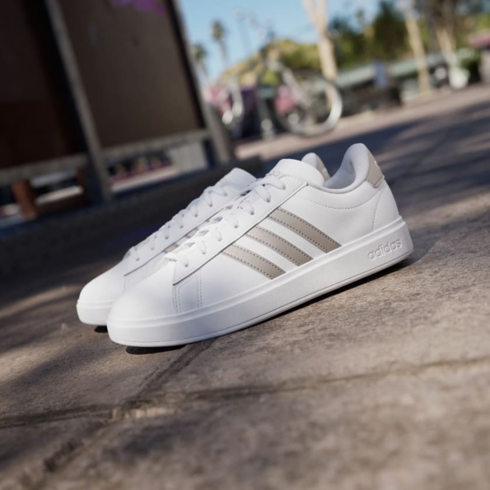 Adidas Grand Court Platinum Metallic Sneakers 7